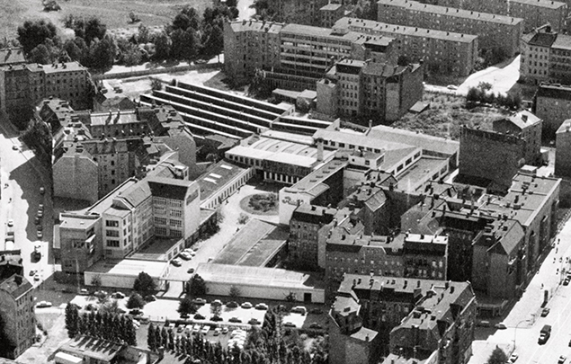 Rotaprint 1964, die gesamte Produktionsanlage, heute ExRotaprint, Landesarchiv Berlin / Horst Siegmann